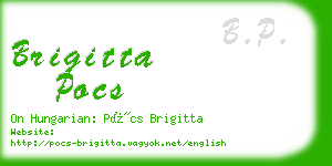 brigitta pocs business card